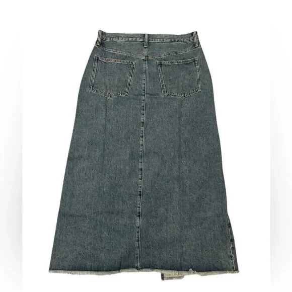 J. Crew Women’s Classic Denim Maxi Skirt Size 31 NWT #CC929 - Picture 3 of 4
